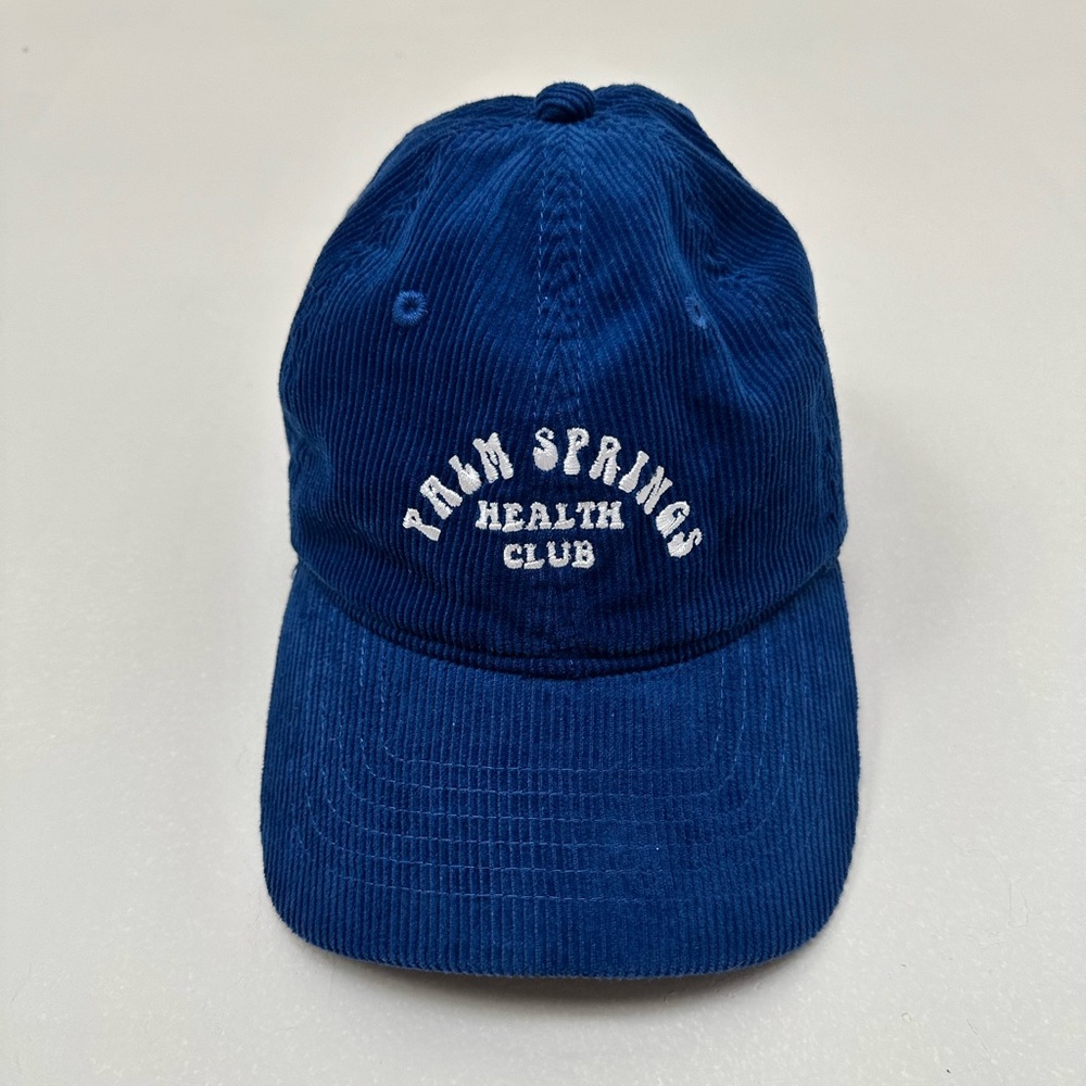 Blue corduroy Palm Springs adjustable hat
